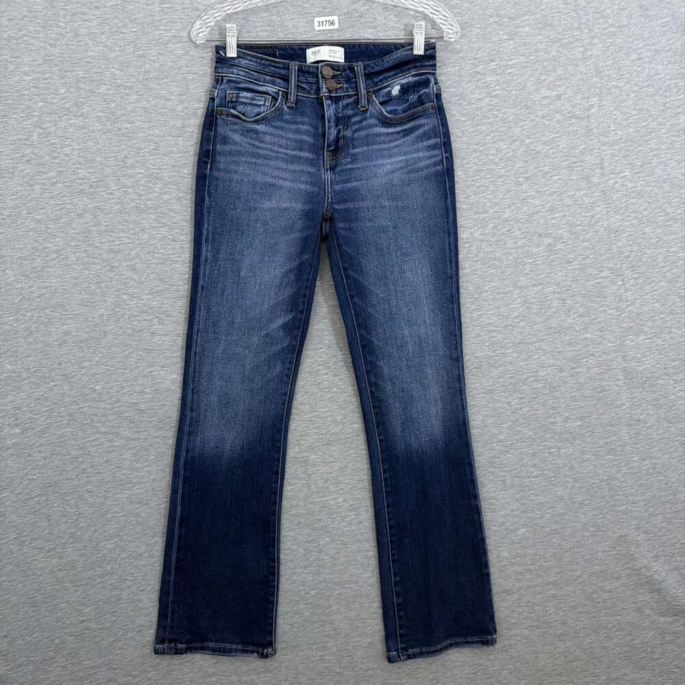 Buckle BKE Women's 27x29.5 Stella Slim Fit Mid Rise Tailored Bootcut Denim Jeans